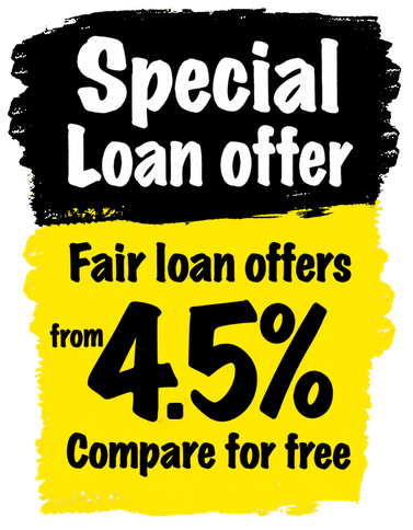 Special loan offer. Fair loan offers from 4.5%. Compare for free.