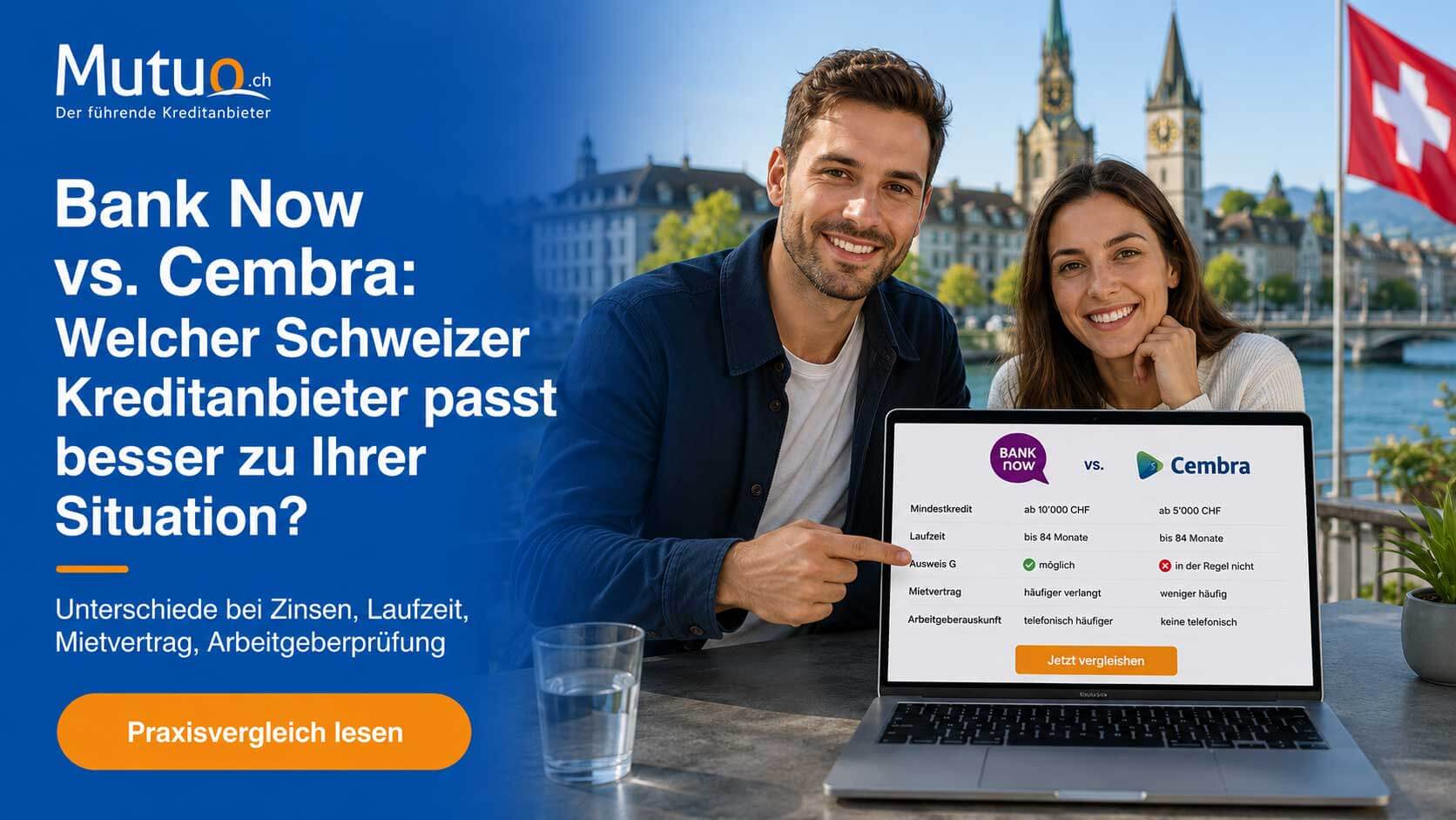Bank Now vs. Cembra – Schweizer Praxisvergleich 2026