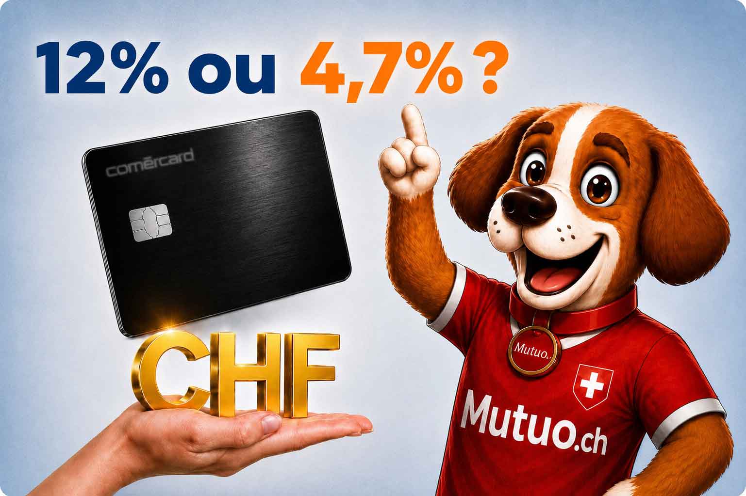 12 % sur une carte de crédit ou 4,7 % avec un crédit privé Mutuo – comparaison des taux d'intérêt